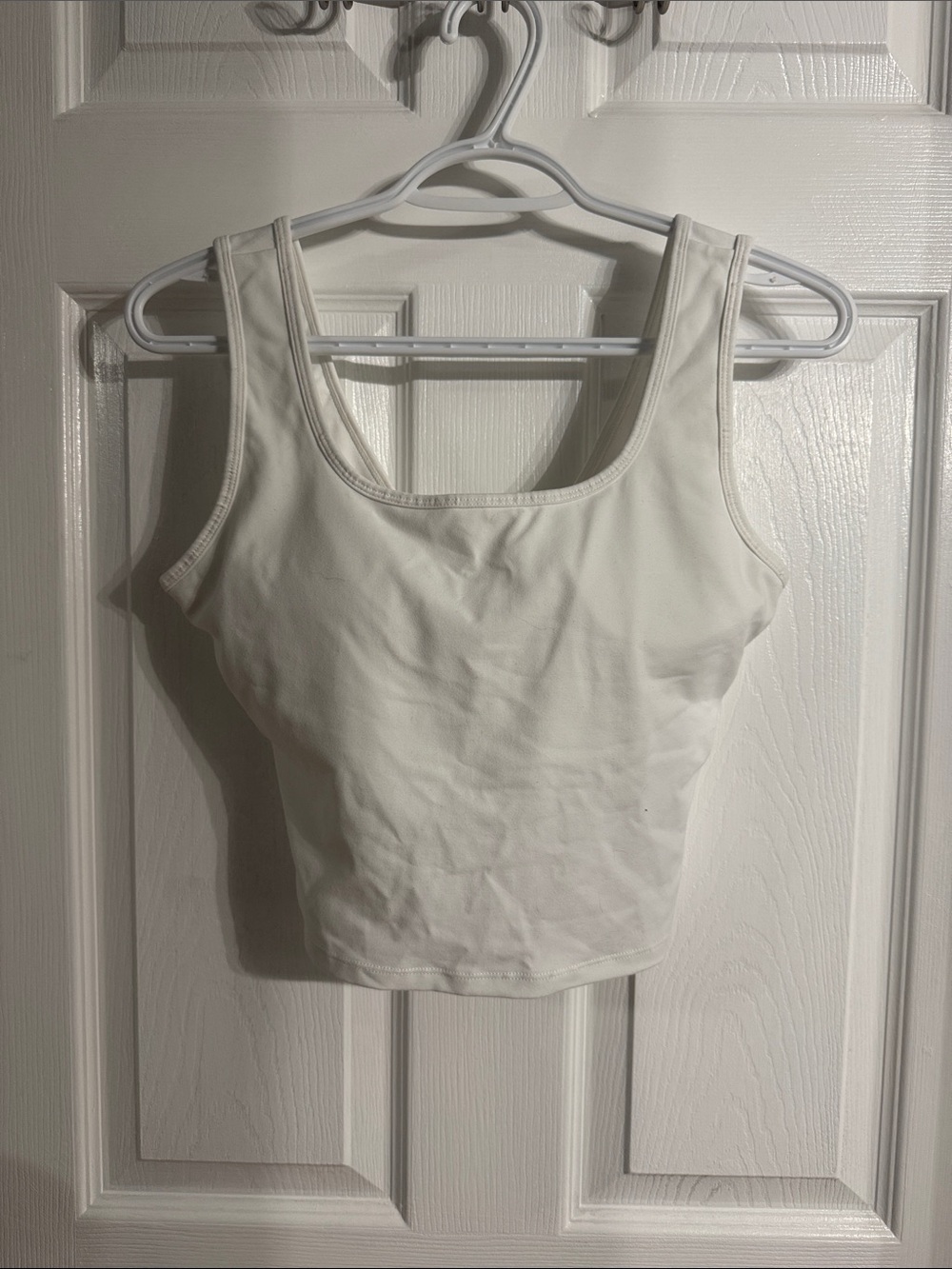 Women’s White Tank Crop Top